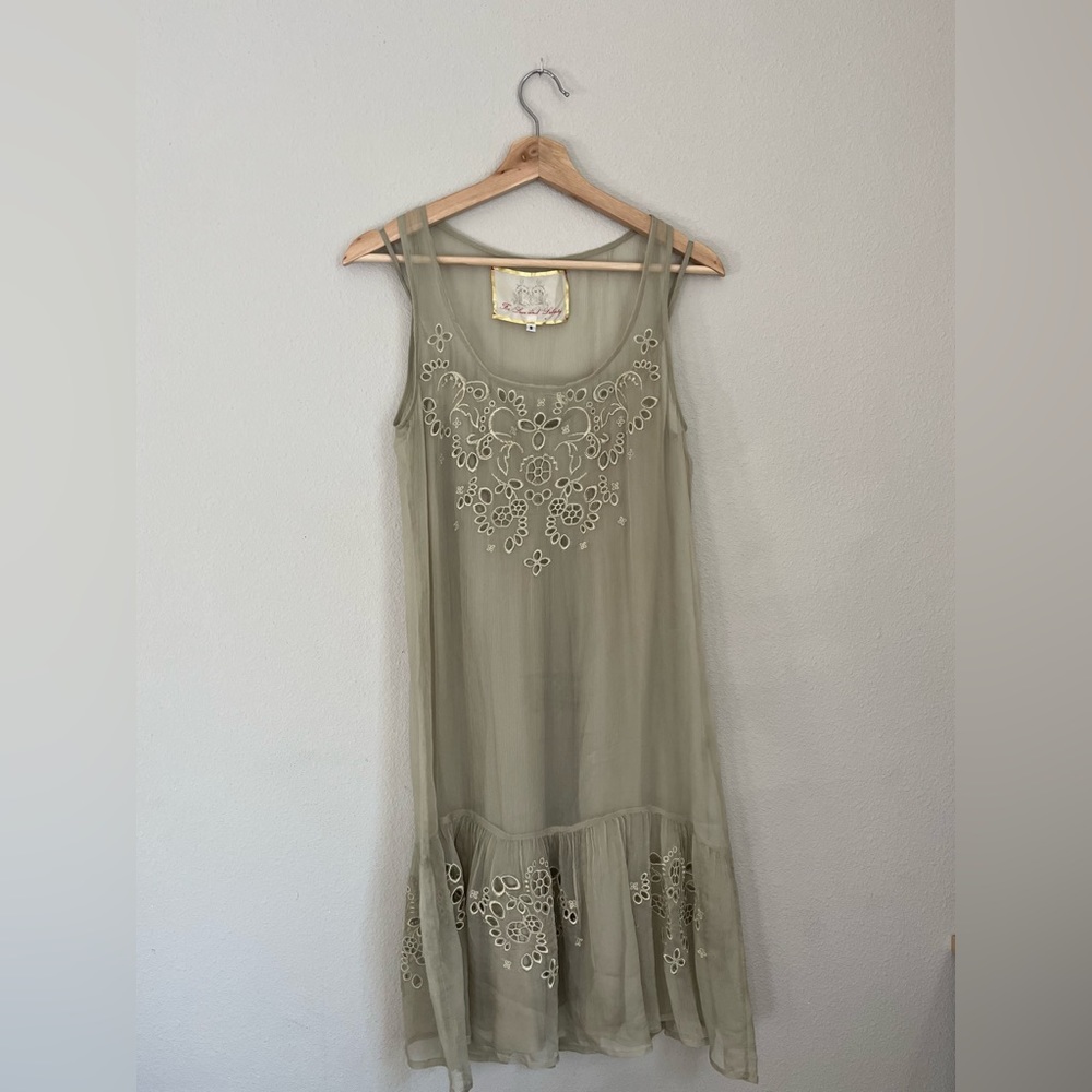 For Love and Liberty gorgeous green dress size small.